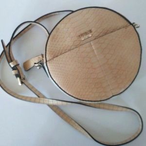 Guess Retro 80s Faux Snake Round Shoulder Bag.